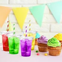 Gobelets en plastique PET/PP personnalisés avec logo imprimé, 9, 12, 16, 20 oz, avec couvercles dôme, pour fêtes, café glacé, thé boba, smoothies, boissons froides