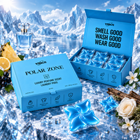 Lessive en dosettes OEM ODM parfumée, fraîche et luxueuse, avec soin du linge et protection des couleurs, en coffret cadeau, pour marque privée