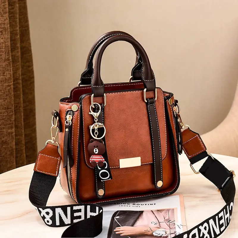 Yiwu Be Lucky 2023 New Fashion Single Shoulder Handbag Women High Quality Handbags Luxury Female Thread Handbag for Women