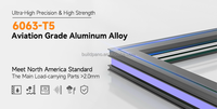 Ventanas Corredizas de Aluminio Personalizadas, Eficiencia Energética, Vidrio Templado NFRC AS2047, Certificación contra Huracanes