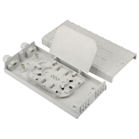 TC-F313 ABS Plastic 12 Fibers Splice OTB Box 2 in 6 Out PLC Splitter SC/UPC Singlemode Fiber Optic Distribution Box