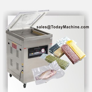 Machine à sceller sous vide agricole à double chambre Machines à emballer sous vide la viande industrielle alimentaire Sous Vide Emballage Viande Vacio - Product Image 1