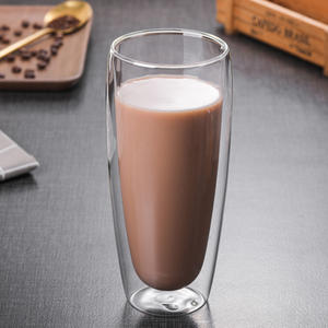 Bán buôn thiết kế cổ điển Borosilicate đôi cốc thủy tinh thân thiện với môi cà phê tái sử dụng cốc trà với biểu tượng tùy chỉnh - Product Image 2