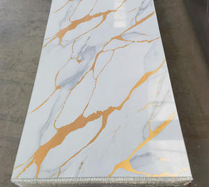 大理石の壁パネル防水インテリアプラスチックアパートの寝室用工場直送3D PVC - Product Image 1