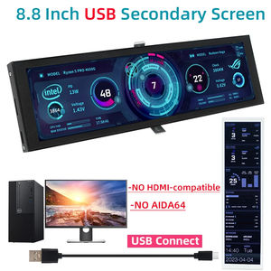 Pantalla secundaria IPS de 8,8 pulgadas USB tipo C conectar SIN LCD compatible con HDMI Monitor 1920x480 CPU RAM Sub-pantalla <span class=keywords><strong>AIDA64</strong></span> - Product Image 4