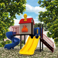 Équipement de terrain de jeu extérieur compétitif 76 toboggan en plastique pour parc d'attractions public parc sportif centre commercial jardin acier
