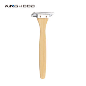 Custom Logo Eco Vriendelijke Luxe <span class=keywords><strong>2</strong></span> Blade Bamboe Systeem Scheermes Houten Handvat Hotel Scheermes - Product Image 5