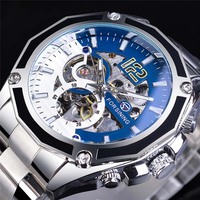 Montres mécaniques automatiques de luxe de haute qualité pour hommes, montres-bracelets sportives à squelette ajouré, style business et mode