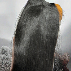 Extensions de cheveux vierges bruts vietnamiens 100 % alignés, cuticules intactes, super lisses, Remy, couleur 1B, en vrac - Product Image 2