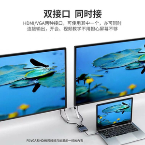 Adaptador USB Tipo C a HDMI, VGA, 4 en 1, Estación de Conexión para Computadora y Tablet - Product Image 4