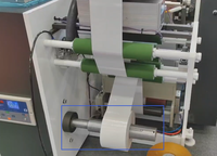Machine d'impression flexographique d'étiquettes adhésives pour ruban BOPP, 3 couleurs, rouleau à rouleau, découpe automatique