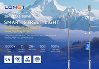 Lámpara Solar LED Inteligente para Calle y Carretera, IP66, Aluminio, Solución de Iluminación Multifuncional, Certificación ROHS, Garantía de 3 Años