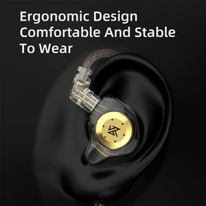 Écouteurs intra-auriculaires dynamiques KZ EDX <span class=keywords><strong>Pro</strong></span> 1DD HiFi Bass, moniteur intra-auriculaire filaire 3,5 mm, réduction de bruit ENC, cordon de 1,2 m, sport, privé - Product Image 3