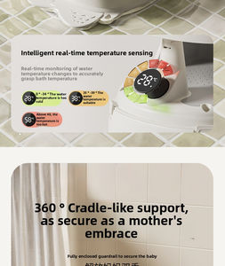 Bañera Portátil para Bebés Summer Infants, Gris, Antideslizante, con Ventosas de TPE, Ajustable, con Soporte para Aprender a Sentarse, para Recién Nacidos y Niños Pequeños - Product Image 3