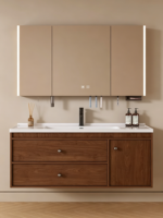 Meuble de salle de bain moderne, meuble-lavabo de style contemporain, armoire de salle de bain avec lavabo simple