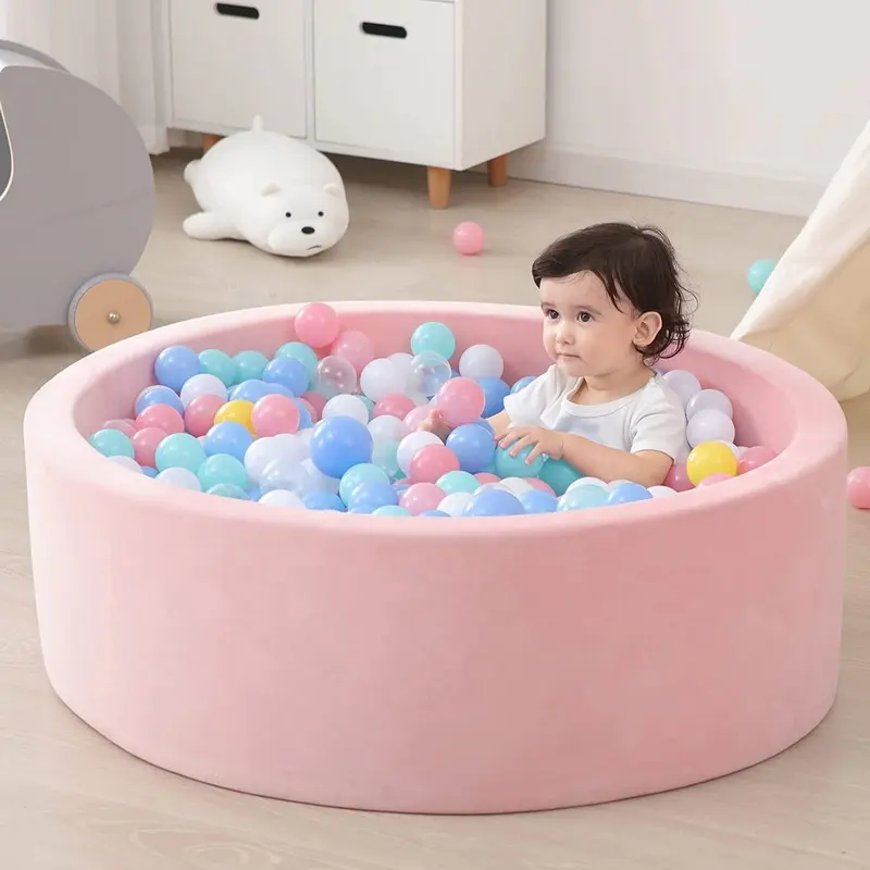 Asweets Kids Indoor Zachte Ronde Baby Box Spons Schuim Ballenbak Voor Peuter