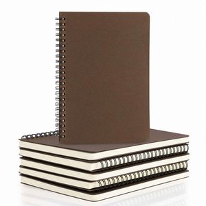 Carnet de notes A5 personnalisé à spirale, couverture rigide, quadrillé, avec élastique, pour cadeaux, journal quotidien, école, devoirs, avec logo personnalisé - Product Image 2