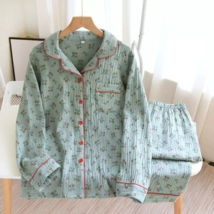 Оптовая продажа, хлопковые пижамы, женские пижамы, комплект с цветочным принтом, лидер продаж, пижамные комплекты, женское спальное платье - Product Image 6