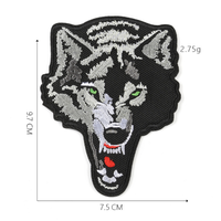 Nouveautés Logo animal tigre personnalisé 100% patchs de broderie à la machine Badges dessin animé brodé Service fer OEM forme de fleur