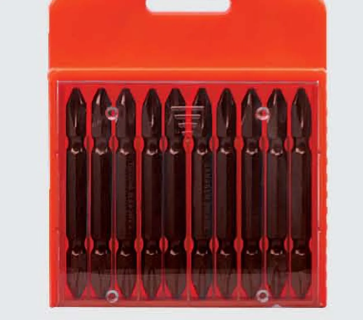 Puntas de destornillador de precisión, juego de herramientas de mano PH2 de 1/4 pulgadas, Color rojo, doble extremo, Phillips