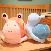 Figurine d'escargot mignonne, poupée apaisante pour bébé, jouet en peluche, petit escargot de dessin animé, cadeau d'anniversaire, poupée en peluche, cadeau d'anniversaire