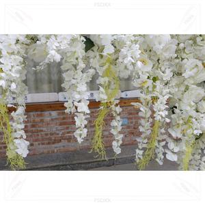 Decoración Artificial de Boda de Buena Calidad, Diseño de Rosas de Seda Artificiales, Flores Colgantes de Techo, Fondo de Pared para Bodas y Fiestas - Product Image 1