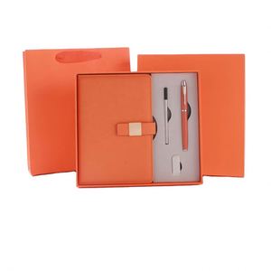 Promotional Items Blue Pu Notebook and Pen Corporate Business Stationary Gift Diary Custom Office A5 <b>Journal</b> Set With USB Drive - Product Image 5