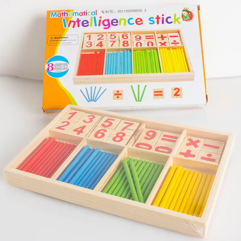 Nouveau jouet éducatif en bois numéro mathématiques calculer jeu mathématiques Puzzle jouets enfant apprentissage précoce comptage enfants enfants