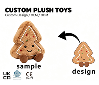 Peluche personnalisée en forme de biscuit de Noël, jouet en peluche doux, poupée de Noël pour la décoration de la maison ou du bureau, cadeau pour enfants, peluche en forme de biscuit de Noël