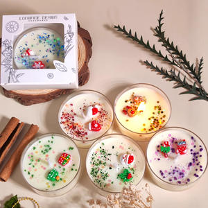 Bougie votive en cire de soja faite à la main - Décoration de la maison Cadeau de fête Aromathérapie En stock - Product Image 3