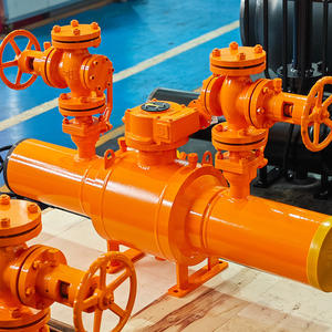 Válvula de Bola Neumática de <span class=keywords><strong>Gas</strong></span> Q361F-16C, Entierro Directo, Doble Difusión, Totalmente Soldada, Manual, para Agua y Aceite, Compatible con OEM, con Brida - Product Image 1