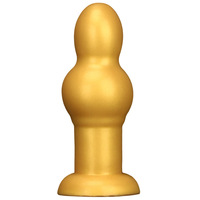 Plug anal en silicone doré en forme de gourde, jouet anal à ventouse pour adultes, dispositif de masturbation féminine SM, accessoire sexuel HMGJ2185 Dongguan