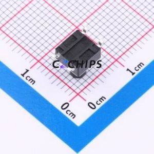 K2-6639SP-I4SC-04 Tactile Switch SMD-4P,6x6mm Switch Single Pole Single Throw Round Button 2.5N Vertical Mount - Product Image 2