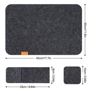 4 pièces ensemble résistant à la chaleur lavable résistant aux taches anti-dérapant feutre <span class=keywords><strong>Table</strong></span> napperons sous-verres <span class=keywords><strong>couverts</strong></span> sacs pour salle à manger <span class=keywords><strong>Table</strong></span> <span class=keywords><strong>de</strong></span> cuisine - Product Image 2