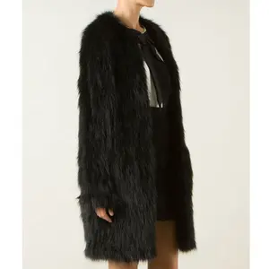 YR291 New Fashion Classic For Fur Hand Knit Fur Coat Top Quality Hand Made Coat