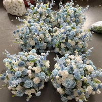 Arrangement de boule de fleur bleu clair FL-121 Arrangements floraux bleu bébé centres de table pour l'événement de fête de mariage