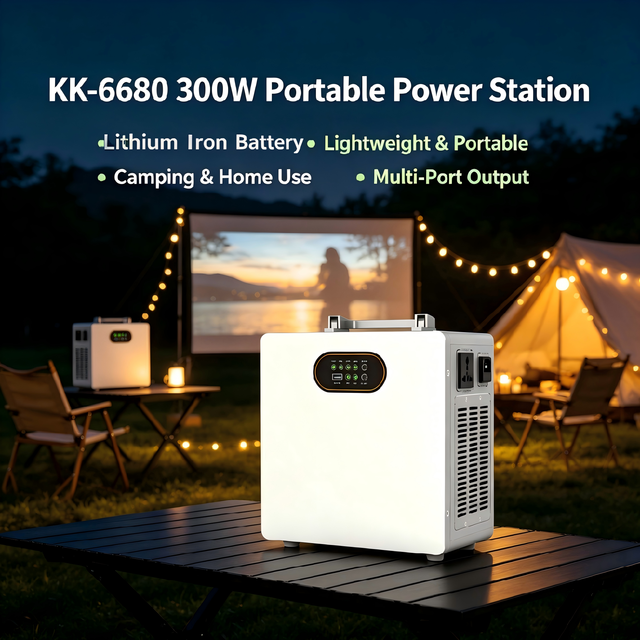 Smart Air-Cooled All in One Power Station 300W Solar Generator OEM ODM Custom Logo for Camping Home Use
