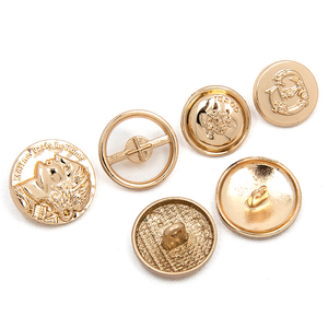 Wear Resistant Eco-Friendly Metal Shank <b>Buttons</b> Square Rectangle Original Metal Material Tailor Supplies For Formal Suit Blazer - Product Image 2