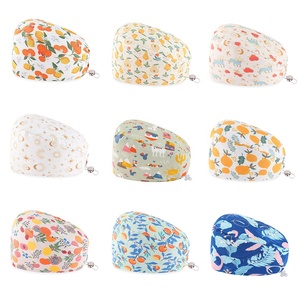 Chapeau de chirurgien en coton imprimé pour infirmières et médecins, respirant, réutilisable, chapeau de travail médical, motifs personnalisés, hôpital privé, OEM - Product Image 1