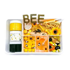 Perfecto Kraft Air Dry Clay Bumble Bee Kit Sensorial Bin Bees para manualidades DIY juguete educativo para niños