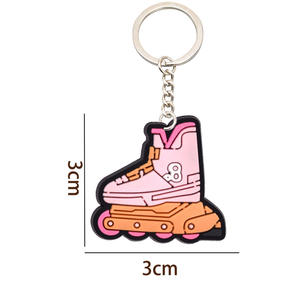 Wholesale New Pattern PVC Rubber Key Chains DIY Promotional <strong>Gift</strong> <strong>Ice</strong> <strong>Skate</strong> Key Chain Pvc Keychain 3d Cartoon - Product Image 5