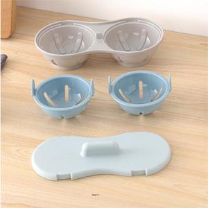 LYCY BO-MEB176 Cuiseur à œufs et boîte de cuisson multifonctionnelle en plastique PP écologique <span class=keywords><strong>pour</strong></span> <span class=keywords><strong>micro</strong></span>-ondes avec moule à œufs - Outil de cuisine - Product Image 3