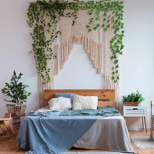1.8m artificielle lierre vert soie fleur plante nouveau Design suspendu vigne matière plastique pour la <span class=keywords><strong>d</strong></span>écoration intérieure - Product Image 6