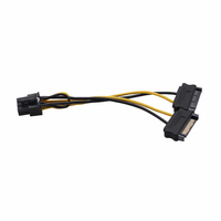 Cable de Alimentación SATA Personalizado de 6 Pines para Tarjeta de Video PCI Express, Arnés de Cables Adaptador, Conectores de Alimentación SATA de 15 Pines