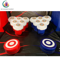 Table de Bière Pong Gonflable Interactive IPS Jeu de Fête IPS Lumière de Bataille Beerpong pour Jeux de Carnaval Jeux Gonflables en Plein Air