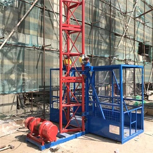 Xây dựng thang máy xây dựng 1 tấn ss1t Vật liệu thang máy kỹ thuật xây dựng trang web lồng đơn hàng hóa thang máy - Product Image 2