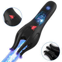 Masturbator für Männer mit Vibrierender Zunge zur Eichelstimulation, Oralsex-Simulation, Ausdauertraining, Männliches Sexspielzeug für Erwachsene