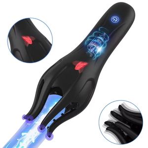 Masturbatore <span class=keywords><strong>per</strong></span> Uomini con Vibrazione del Glande e Lingua Vibrante, Giocattolo Sessuale <span class=keywords><strong>per</strong></span> Adulti <span class=keywords><strong>per</strong></span> Allenamento di Resistenza e Ritardo - Product Image 1