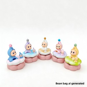 Adorno de Resina de Bebés Estrella Giratorios, <span class=keywords><strong>Famosos</strong></span> en Internet, de la Serie Cloud Twin Star, Pequeños, para Venta Ambulante y Múltiples Ocasiones - Product Image 5