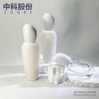 Usine Stock 40ml Oblique Rond Grain Bouteille Lotion d Fond de Teint BB Crème Isolation Crème Divisé Emballage Bouteille En Verre